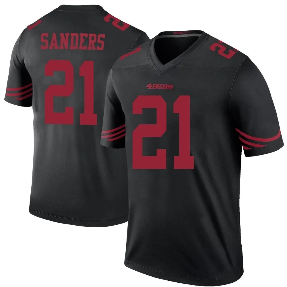 Youth San Francisco 49ers Deion Sanders Nike Color Rush Legend Black Jersey Youth San Francisco 49ers Deion Sanders Nike Color Rush Legend Black Jersey