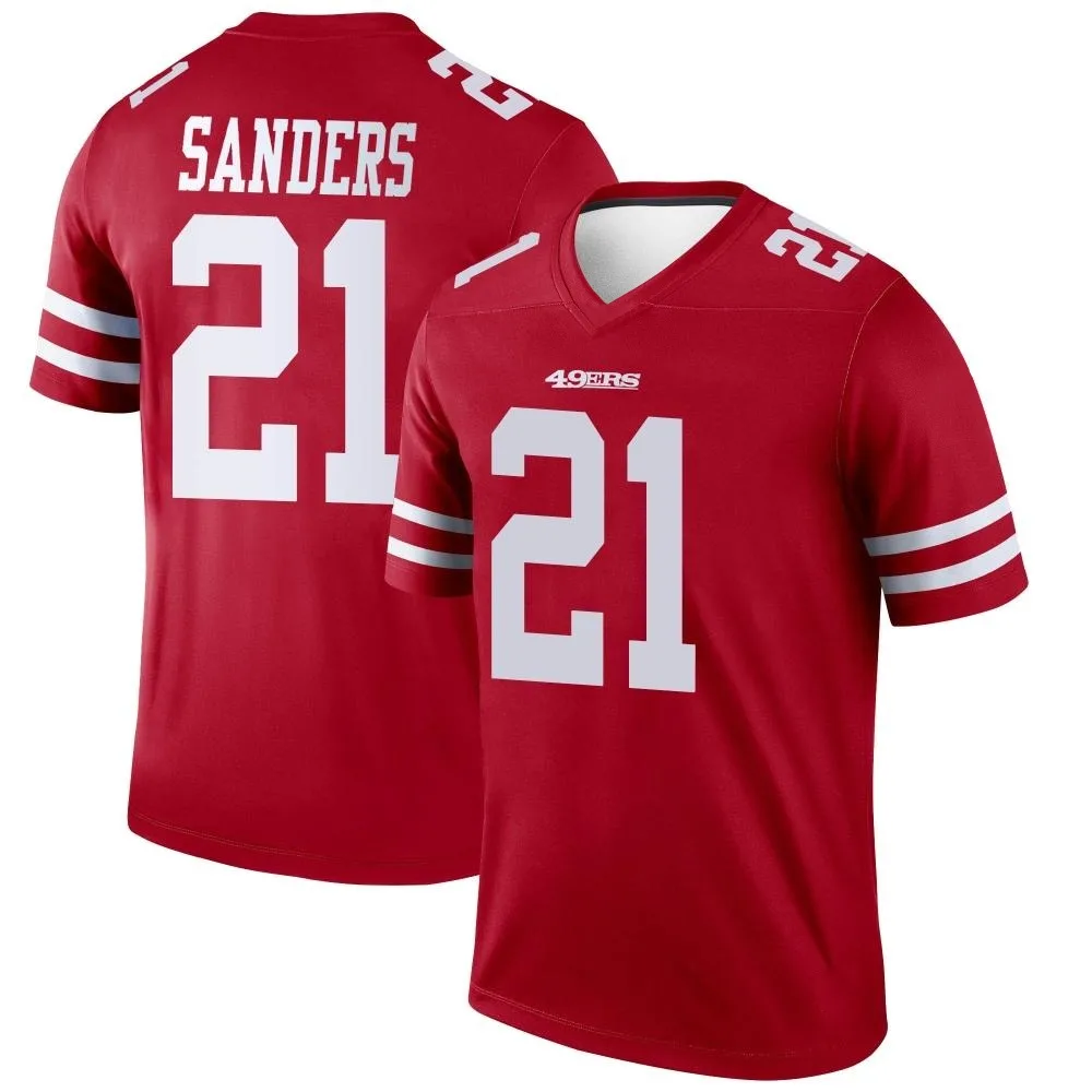 Youth San Francisco 49ers Deion Sanders Nike Legend Scarlet Jersey Youth San Francisco 49ers Deion Sanders Nike Legend Scarlet Jersey