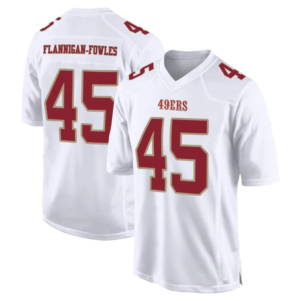 Youth San Francisco 49ers Demetrius Flannigan-fowles Nike Fashion Game White Jersey Youth San Francisco 49ers Demetrius Flannigan-fowles Nike Fashion Game White Jersey