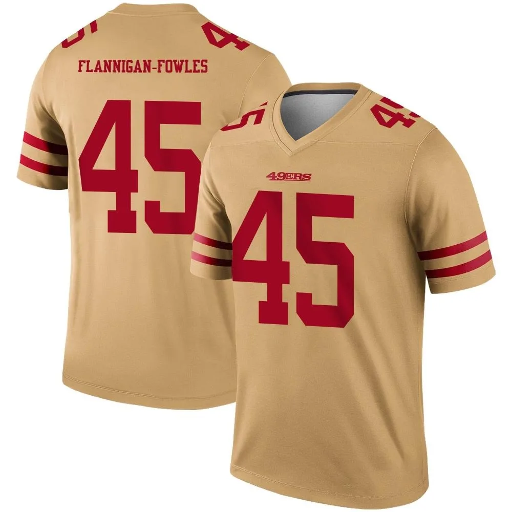 Youth San Francisco 49ers Demetrius Flannigan-fowles Nike Inverted Legend Gold Jersey Youth San Francisco 49ers Demetrius Flannigan-fowles Nike Inverted Legend Gold Jersey