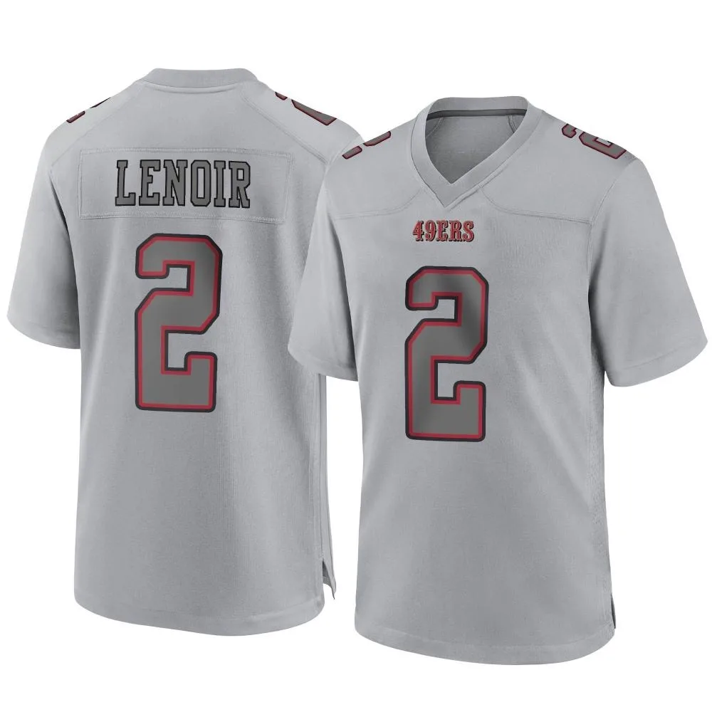 Men's San Francisco 49ers Deommodore Lenoir Nike Atmosphere Fashion Game Gray Jersey Men's San Francisco 49ers Deommodore Lenoir Nike Atmosphere Fashion Game Gray Jersey