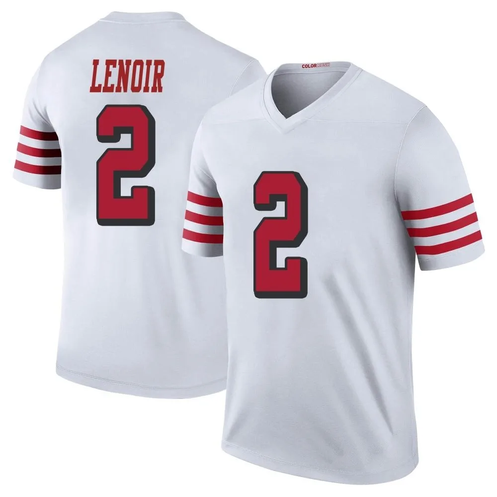 Men's San Francisco 49ers Deommodore Lenoir Nike Color Rush Legend White Jersey