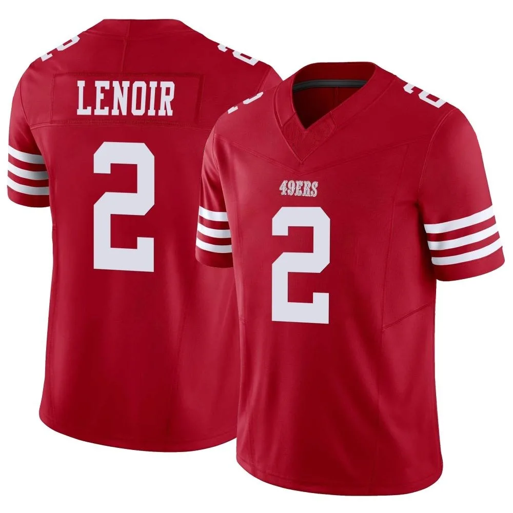 Men's San Francisco 49ers Deommodore Lenoir Nike Vapor F.U.S.E. Limited Scarlet Jersey Men's San Francisco 49ers Deommodore Lenoir Nike Vapor F.U.S.E. Limited Scarlet Jersey