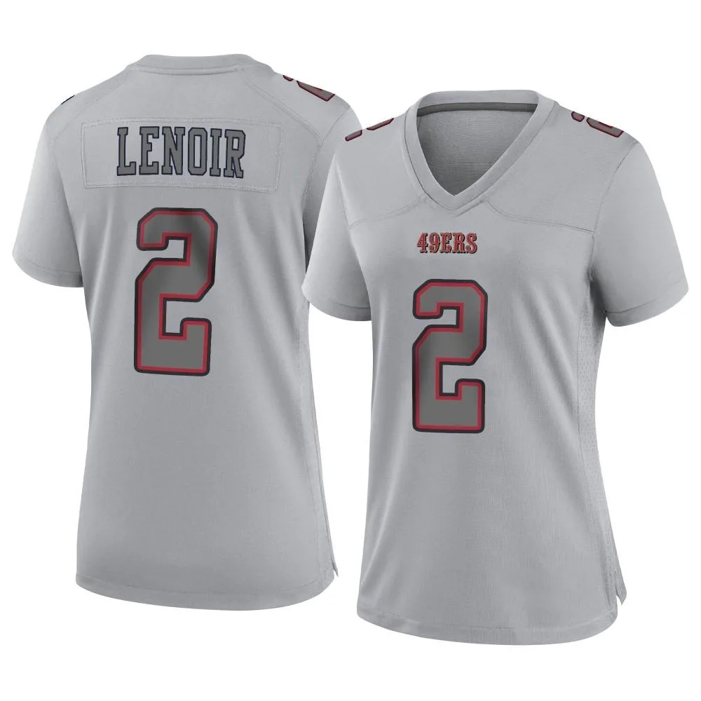 Women's San Francisco 49ers Deommodore Lenoir Nike Atmosphere Fashion Game Gray Jersey Women's San Francisco 49ers Deommodore Lenoir Nike Atmosphere Fashion Game Gray Jersey