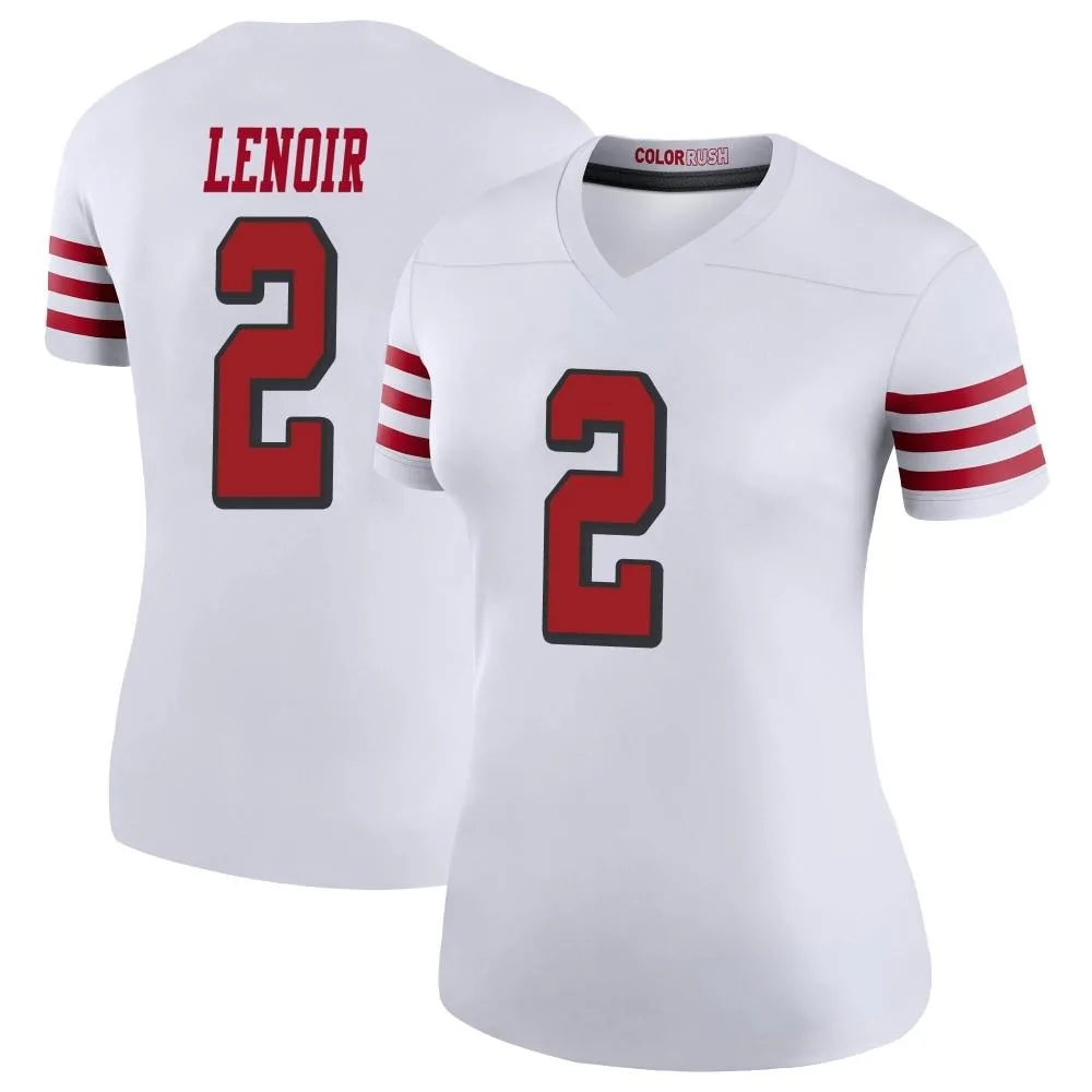 Women's San Francisco 49ers Deommodore Lenoir Nike Color Rush Legend White Jersey Women's San Francisco 49ers Deommodore Lenoir Nike Color Rush Legend White Jersey