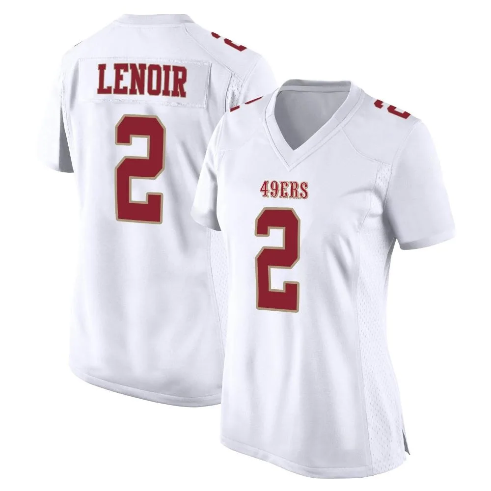 Women's San Francisco 49ers Deommodore Lenoir Nike Fashion Game White Jersey Women's San Francisco 49ers Deommodore Lenoir Nike Fashion Game White Jersey