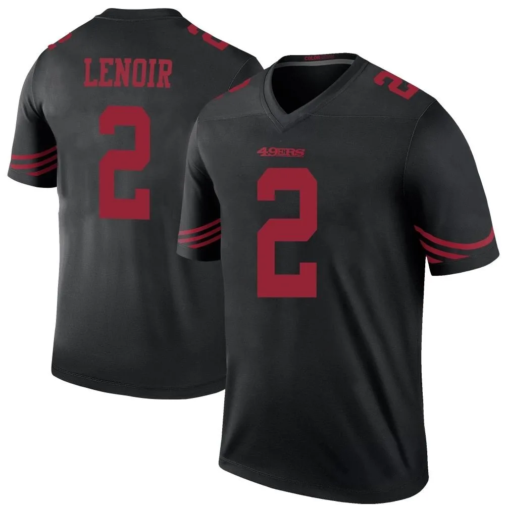 Youth San Francisco 49ers Deommodore Lenoir Nike Color Rush Legend Black Jersey Youth San Francisco 49ers Deommodore Lenoir Nike Color Rush Legend Black Jersey