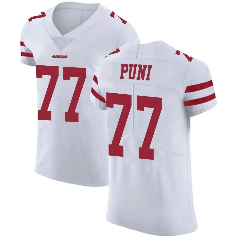Men's San Francisco 49ers Dominick Puni Nike Vapor Untouchable Elite White Jersey Men's San Francisco 49ers Dominick Puni Nike Vapor Untouchable Elite White Jersey