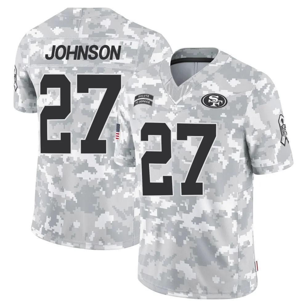 Men's San Francisco 49ers Dontae Johnson Nike 2024 Salute To Service Limited Arctic Camo Jersey Men's San Francisco 49ers Dontae Johnson Nike 2024 Salute To Service Limited Arctic Camo Jersey