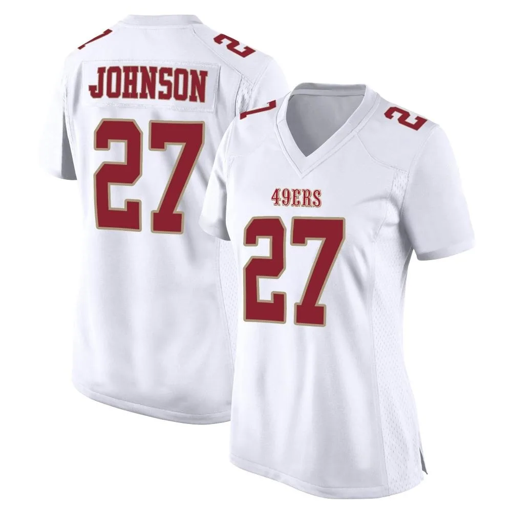 Women's San Francisco 49ers Dontae Johnson Nike Fashion Game White Jersey Women's San Francisco 49ers Dontae Johnson Nike Fashion Game White Jersey