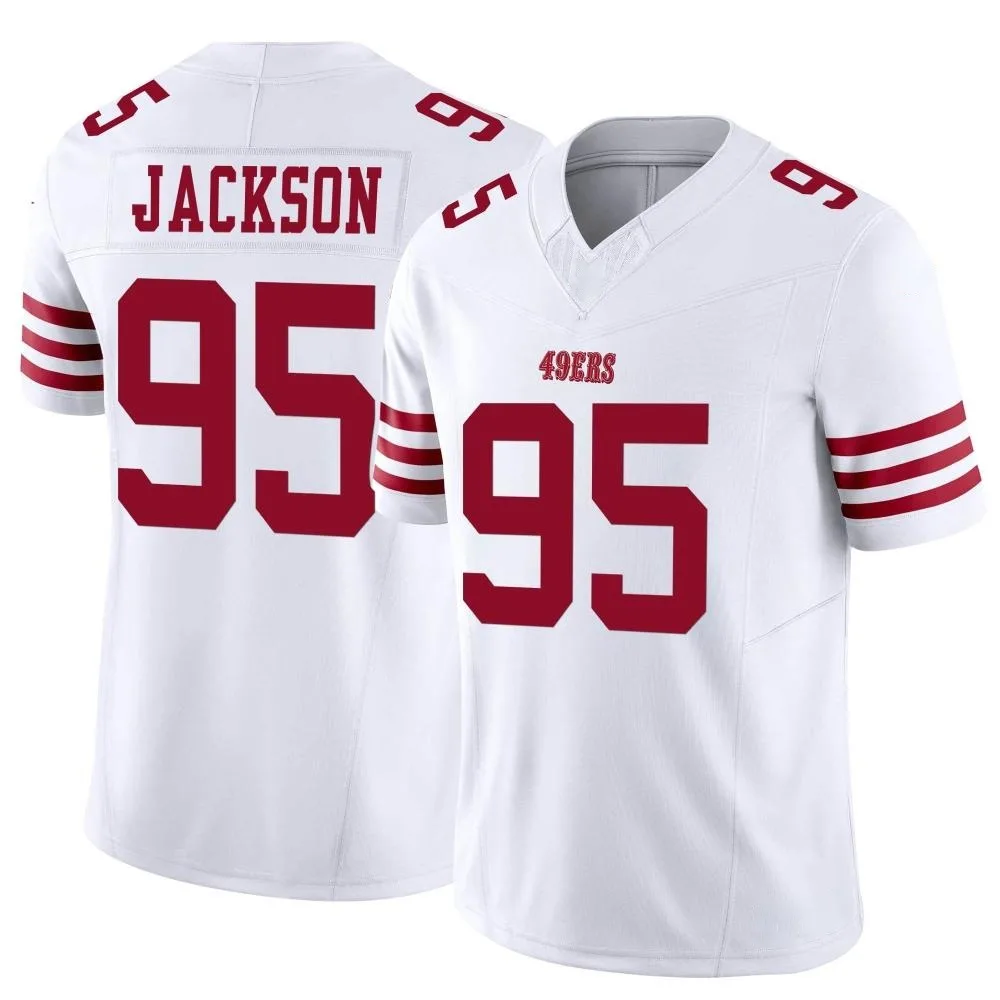Men's San Francisco 49ers Drake Jackson Nike Vapor F.U.S.E. Limited White Jersey Men's San Francisco 49ers Drake Jackson Nike Vapor F.U.S.E. Limited White Jersey