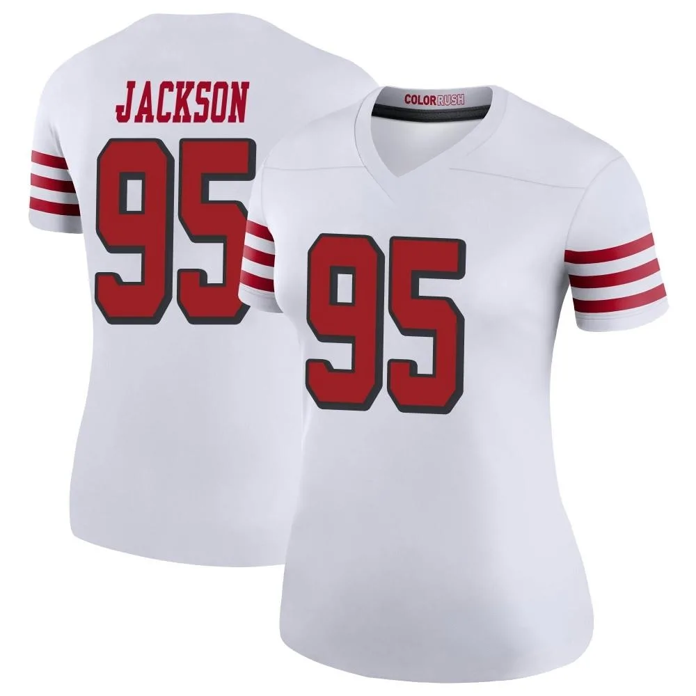 Women's San Francisco 49ers Drake Jackson Nike Color Rush Legend White Jersey Women's San Francisco 49ers Drake Jackson Nike Color Rush Legend White Jersey