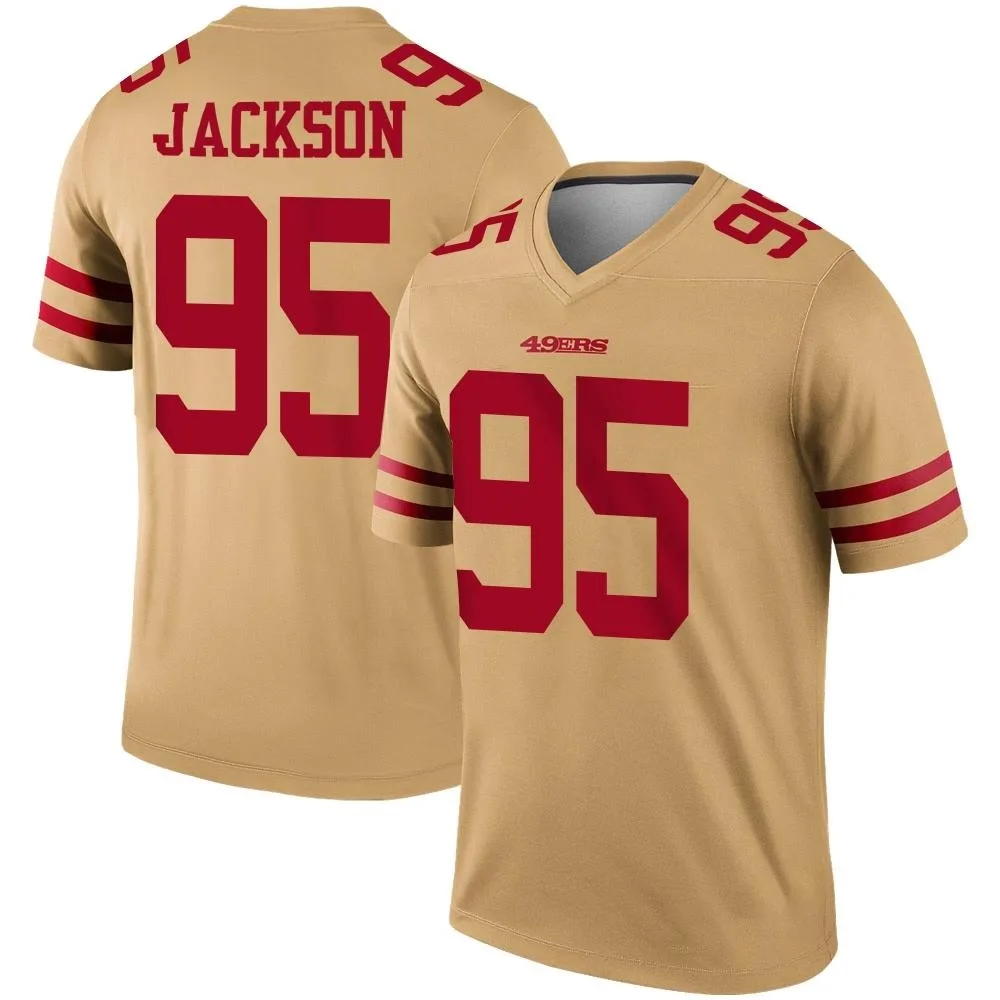 Youth San Francisco 49ers Drake Jackson Nike Inverted Legend Gold Jersey Youth San Francisco 49ers Drake Jackson Nike Inverted Legend Gold Jersey