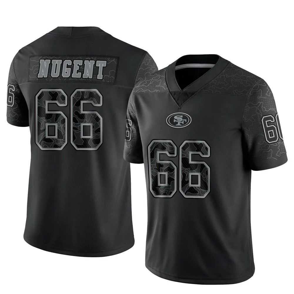 Men's San Francisco 49ers Drake Nugent Nike Reflective Limited Black Jersey Men's San Francisco 49ers Drake Nugent Nike Reflective Limited Black Jersey