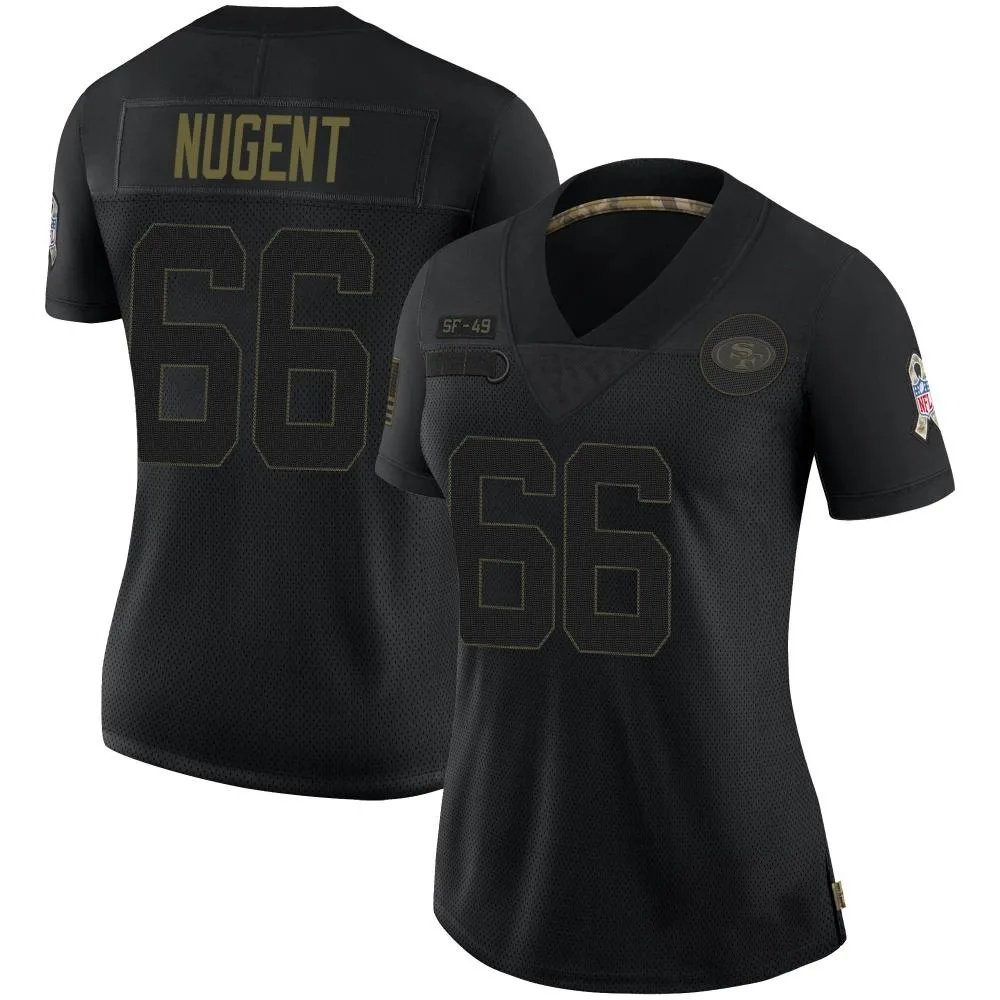 Women's San Francisco 49ers Drake Nugent Nike 2020 Salute To Service Limited Black Jersey Women's San Francisco 49ers Drake Nugent Nike 2020 Salute To Service Limited Black Jersey