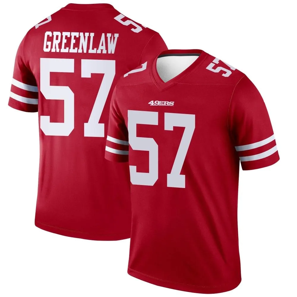 Men's San Francisco 49ers Dre Greenlaw Nike Legend Scarlet Jersey Men's San Francisco 49ers Dre Greenlaw Nike Legend Scarlet Jersey