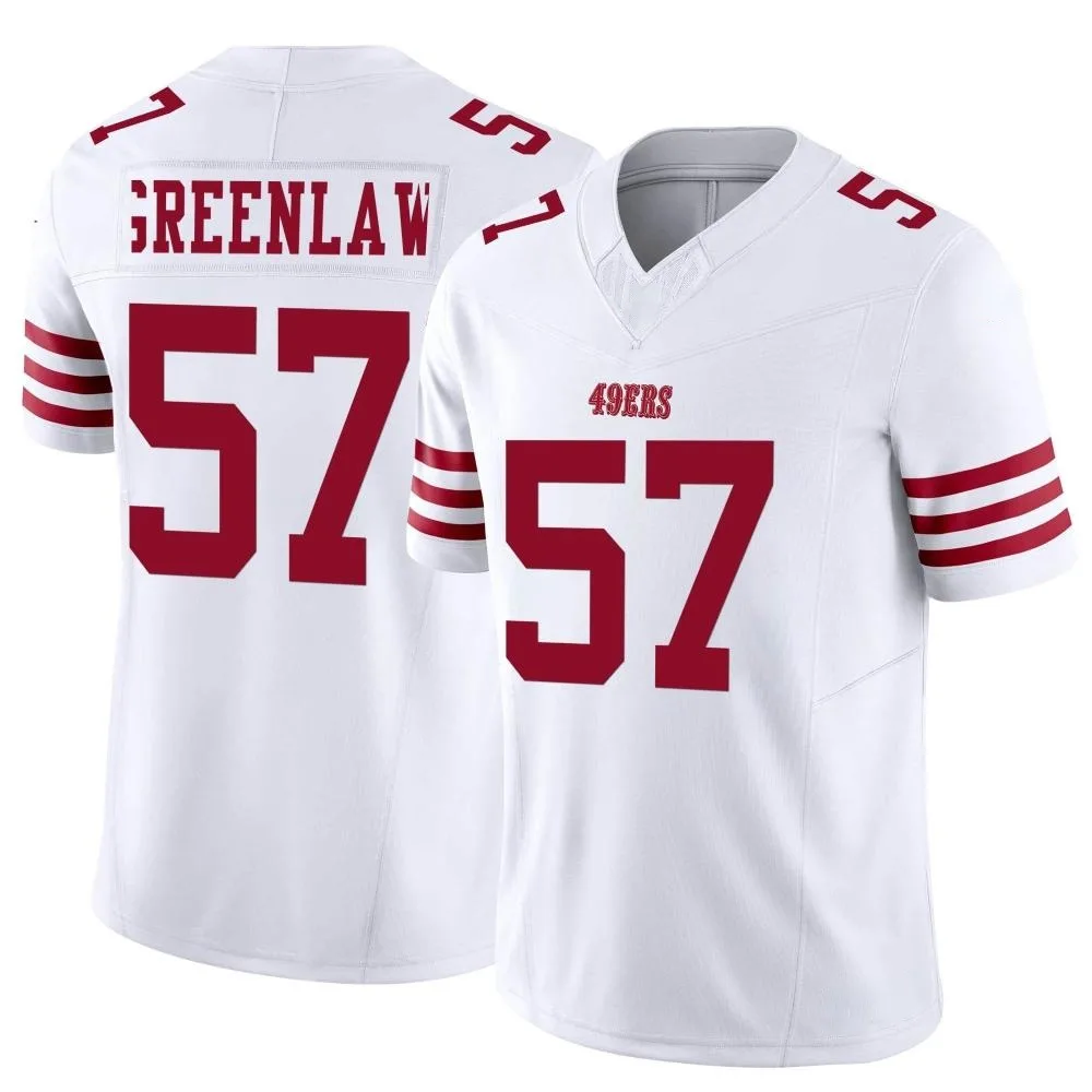 Youth San Francisco 49ers Dre Greenlaw Nike Vapor F.U.S.E. Limited White Jersey Youth San Francisco 49ers Dre Greenlaw Nike Vapor F.U.S.E. Limited White Jersey