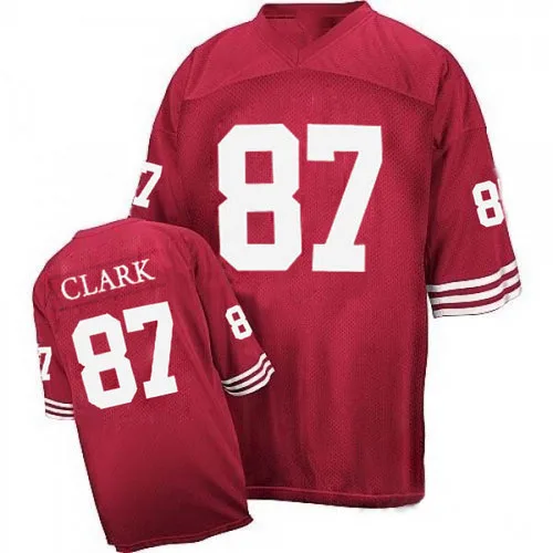 Men's San Francisco 49ers Dwight Clark Mitchell And Ness Authentic Red Jersey Men's San Francisco 49ers Dwight Clark Mitchell And Ness Authentic Red Jersey