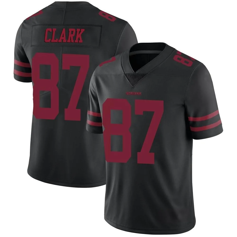 Men's San Francisco 49ers Dwight Clark Nike Alternate Vapor Untouchable Limited Black Jersey Men's San Francisco 49ers Dwight Clark Nike Alternate Vapor Untouchable Limited Black Jersey