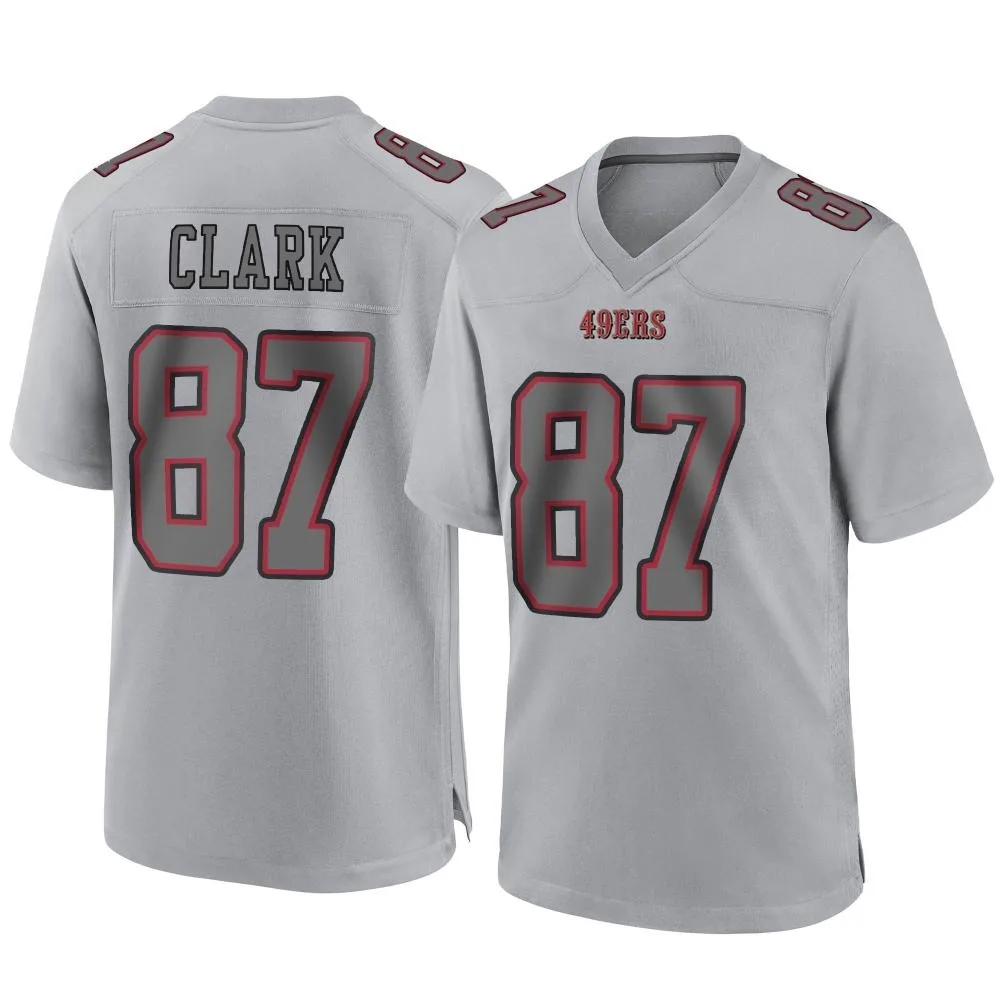 Men's San Francisco 49ers Dwight Clark Nike Atmosphere Fashion Game Gray Jersey Men's San Francisco 49ers Dwight Clark Nike Atmosphere Fashion Game Gray Jersey