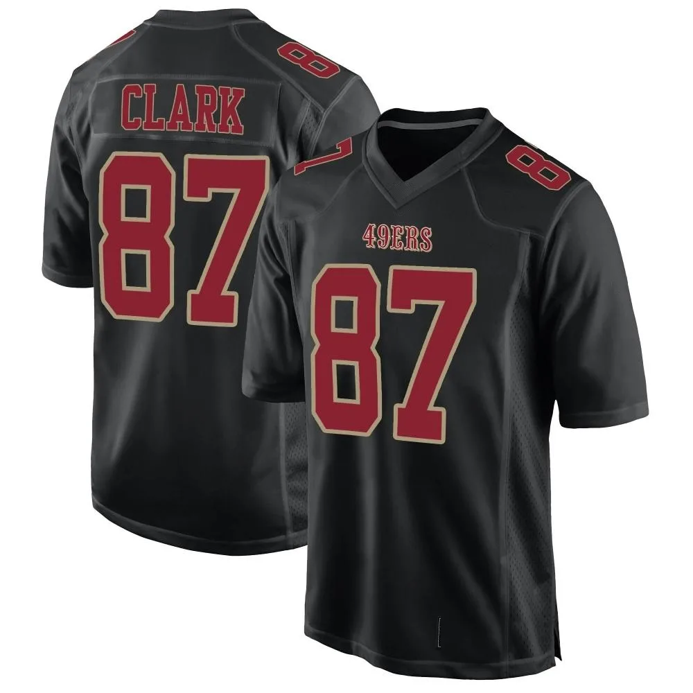 Men's San Francisco 49ers Dwight Clark Nike Fashion Game Black Jersey Men's San Francisco 49ers Dwight Clark Nike Fashion Game Black Jersey