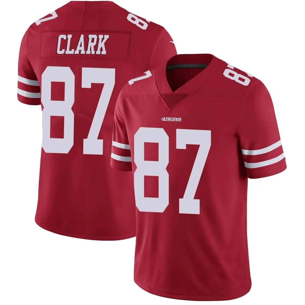 Men's San Francisco 49ers Dwight Clark Nike Team Color Vapor Untouchable Limited Red Jersey Men's San Francisco 49ers Dwight Clark Nike Team Color Vapor Untouchable Limited Red Jersey