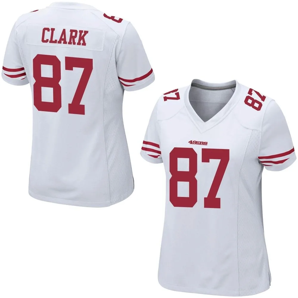 Women's San Francisco 49ers Dwight Clark Nike Game White Jersey Women's San Francisco 49ers Dwight Clark Nike Game White Jersey