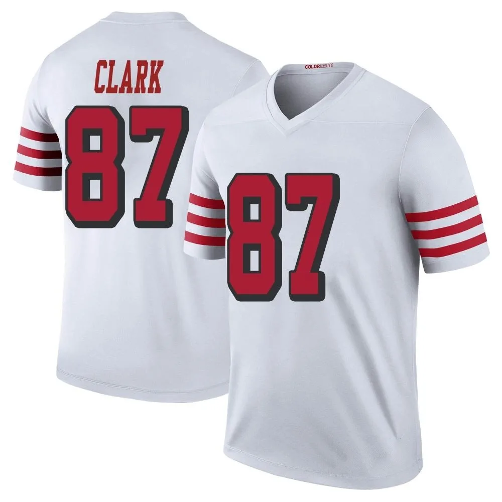 Youth San Francisco 49ers Dwight Clark Nike Color Rush Legend White Jersey Youth San Francisco 49ers Dwight Clark Nike Color Rush Legend White Jersey