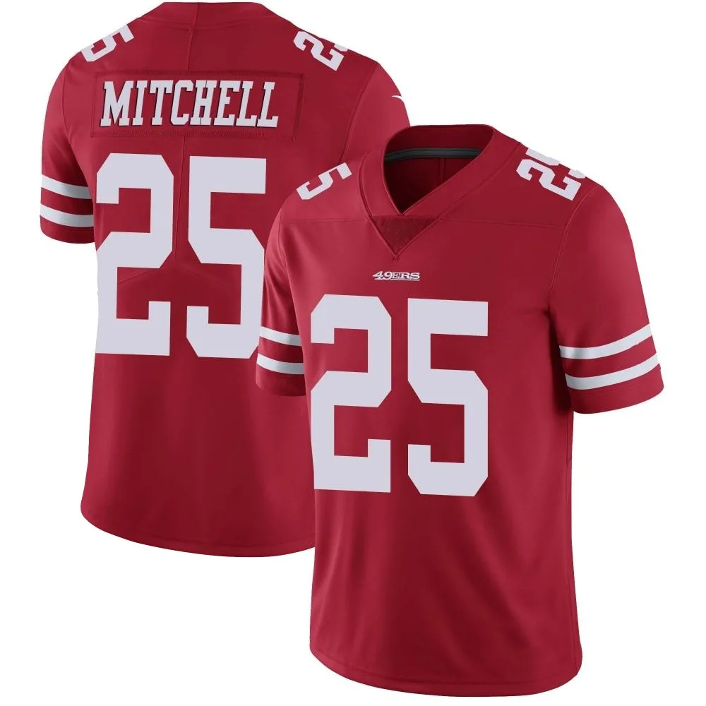 Youth San Francisco 49ers Elijah Mitchell Nike Team Color Vapor Untouchable Limited Red Jersey Youth San Francisco 49ers Elijah Mitchell Nike Team Color Vapor Untouchable Limited Red Jersey