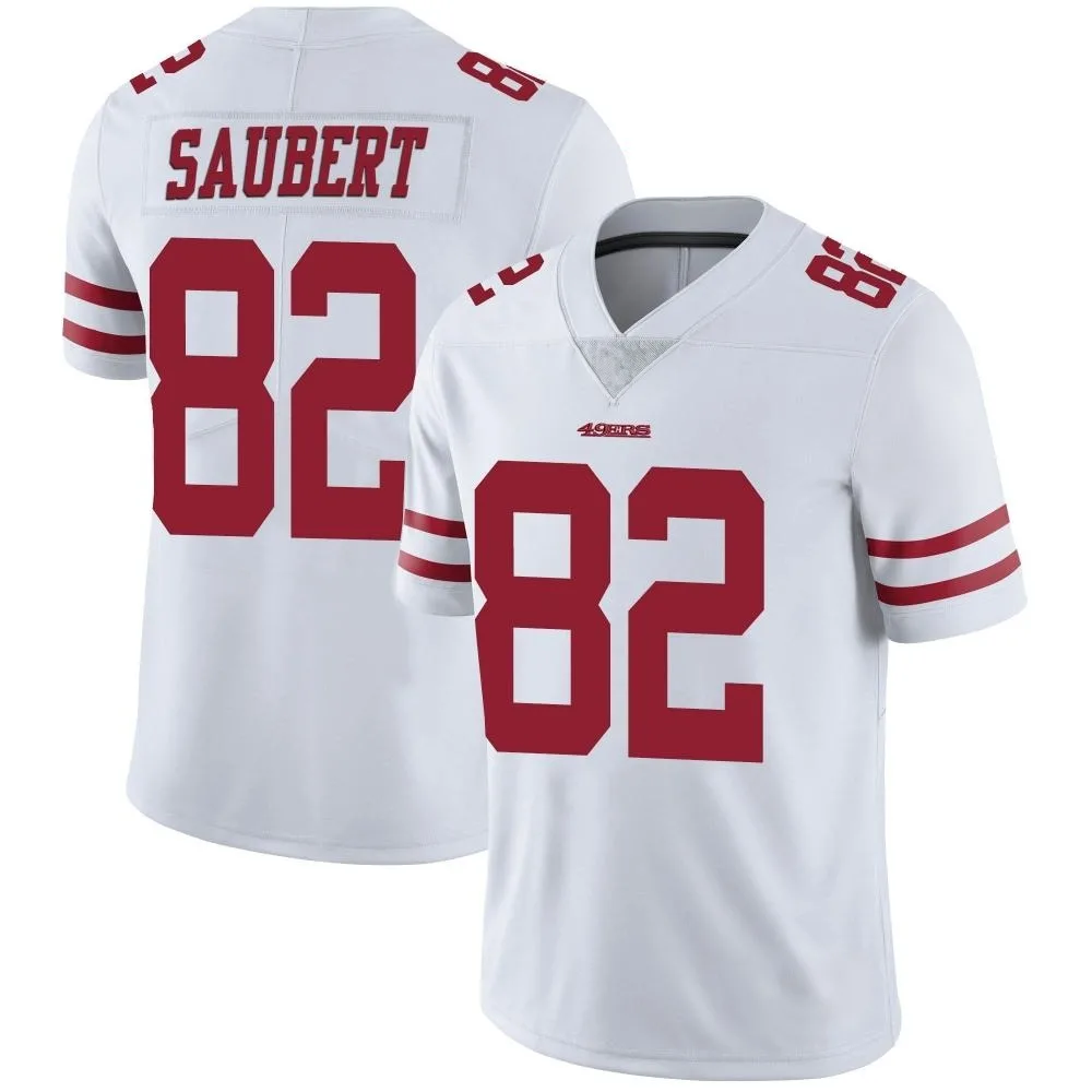 Men's San Francisco 49ers Eric Saubert Nike Vapor Untouchable Limited White Jersey Men's San Francisco 49ers Eric Saubert Nike Vapor Untouchable Limited White Jersey