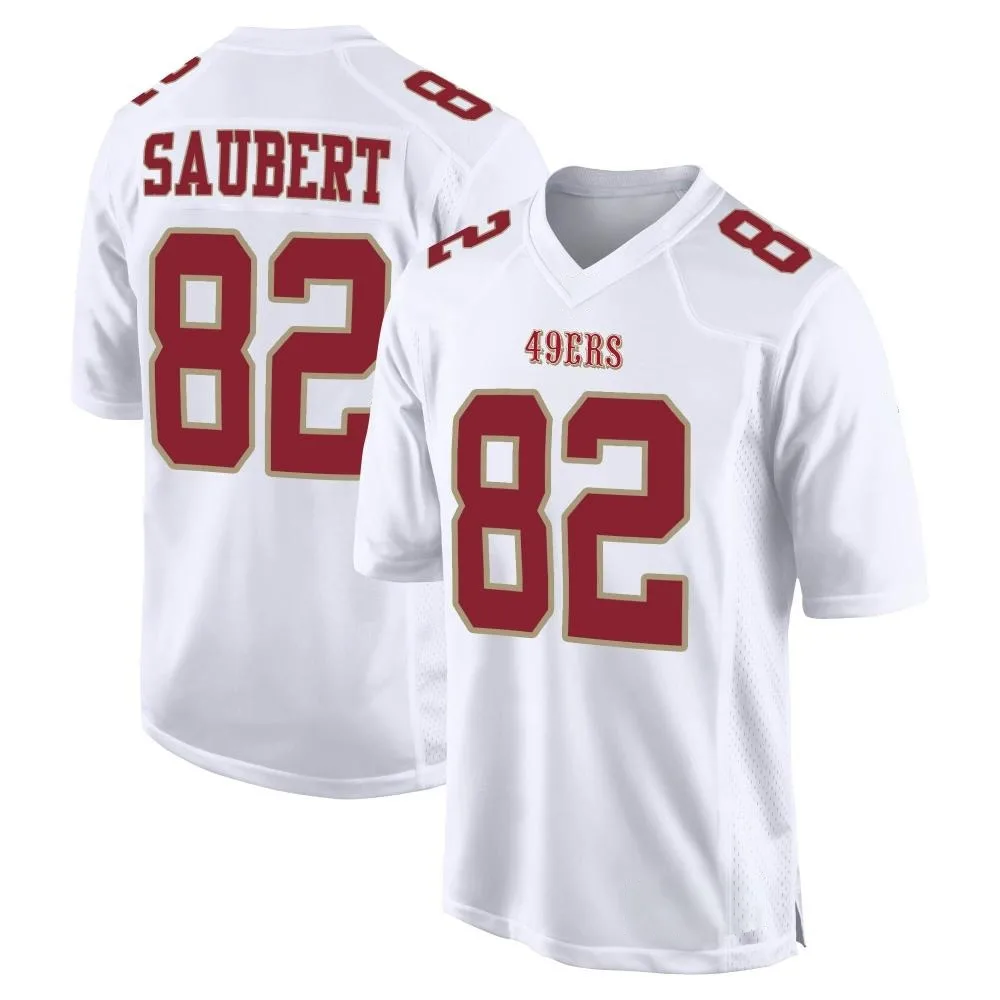 Youth San Francisco 49ers Eric Saubert Nike Fashion Game White Jersey Youth San Francisco 49ers Eric Saubert Nike Fashion Game White Jersey