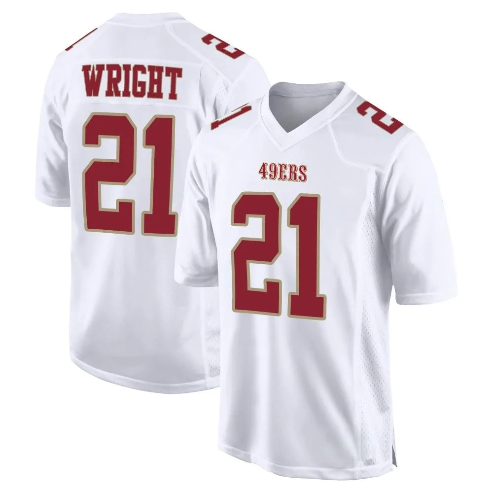 Men's San Francisco 49ers Eric Wright Nike Fashion Game White Jersey Men's San Francisco 49ers Eric Wright Nike Fashion Game White Jersey