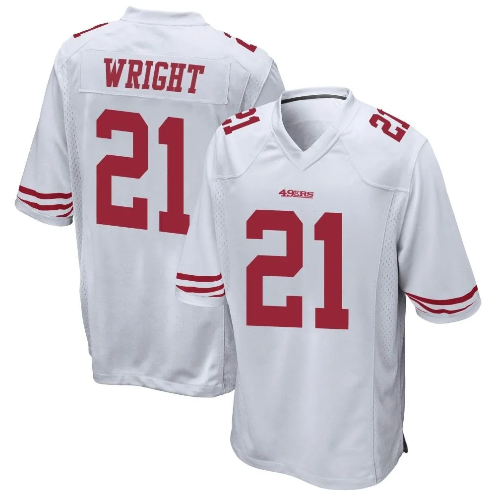 Men's San Francisco 49ers Eric Wright Nike Game White Jersey Men's San Francisco 49ers Eric Wright Nike Game White Jersey