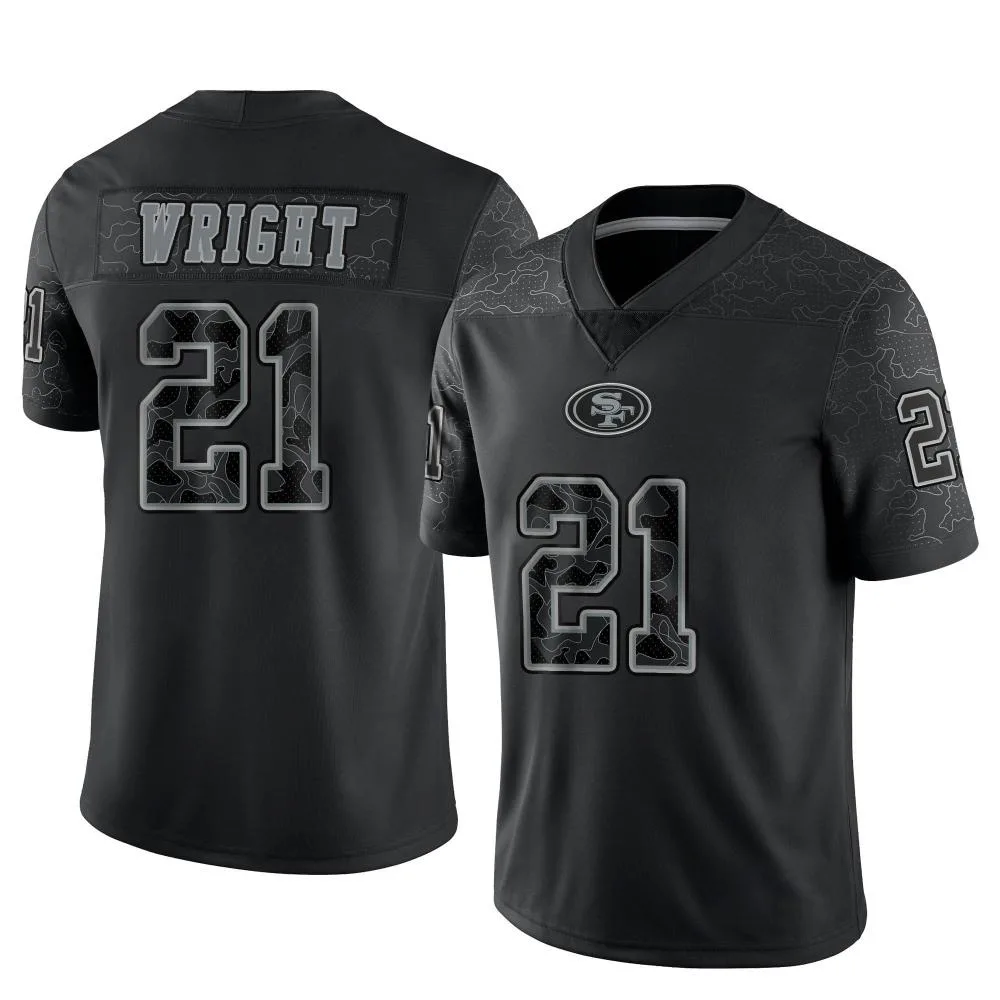 Men's San Francisco 49ers Eric Wright Nike Reflective Limited Black Jersey Men's San Francisco 49ers Eric Wright Nike Reflective Limited Black Jersey