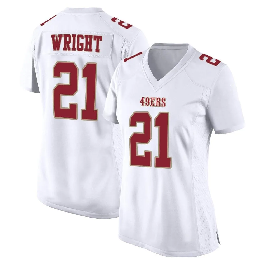 Women's San Francisco 49ers Eric Wright Nike Fashion Game White Jersey Women's San Francisco 49ers Eric Wright Nike Fashion Game White Jersey