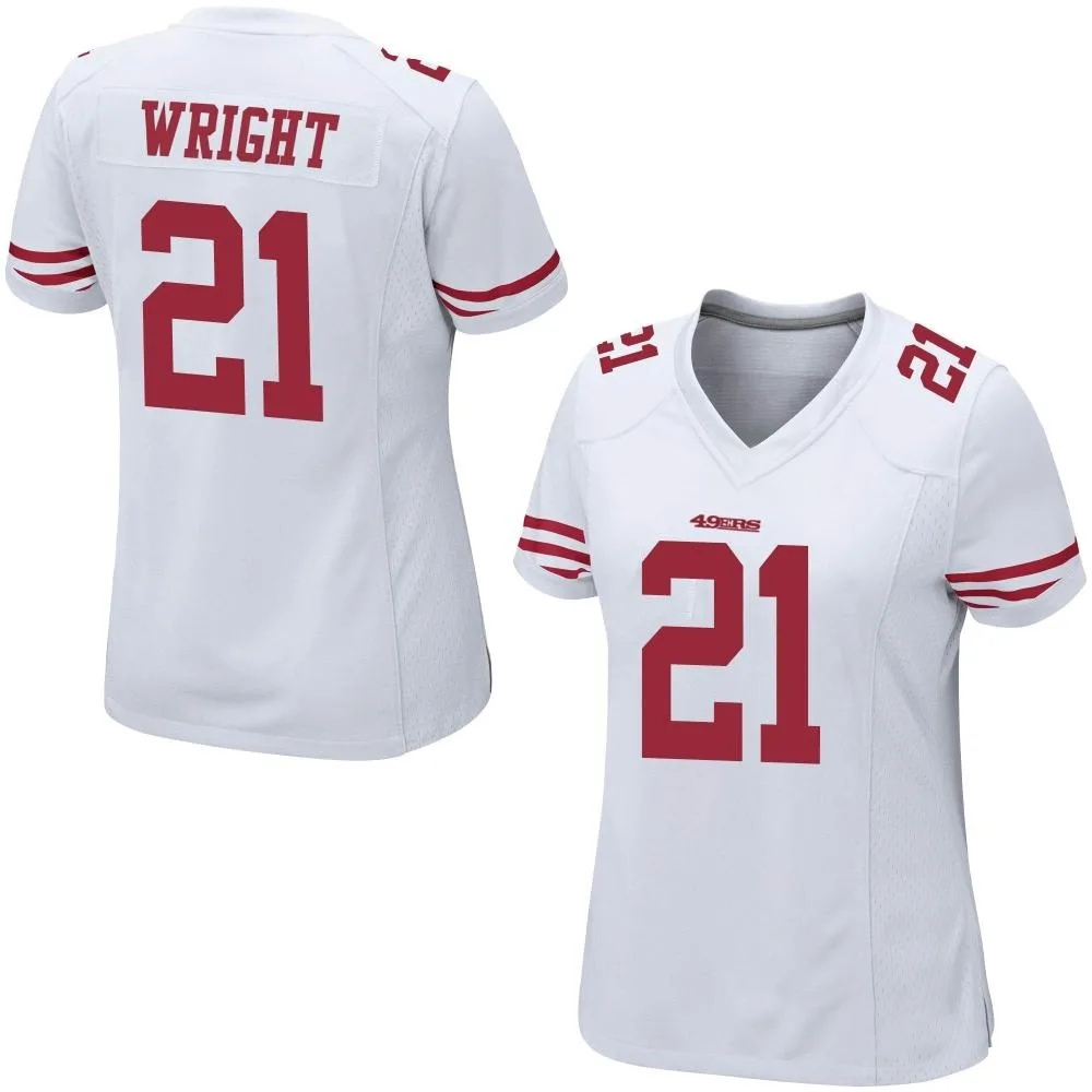 Women's San Francisco 49ers Eric Wright Nike Game White Jersey Women's San Francisco 49ers Eric Wright Nike Game White Jersey