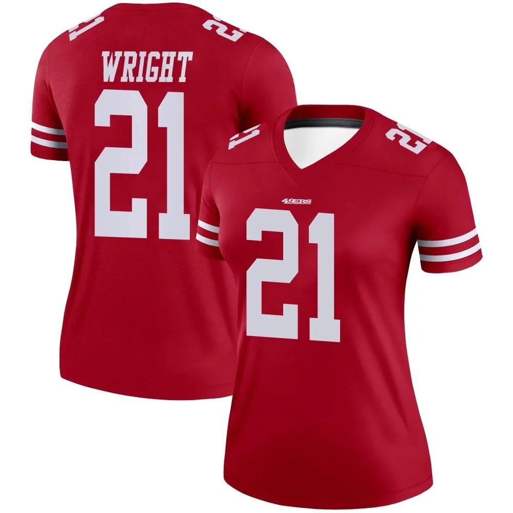 Women's San Francisco 49ers Eric Wright Nike Legend Scarlet Jersey Women's San Francisco 49ers Eric Wright Nike Legend Scarlet Jersey