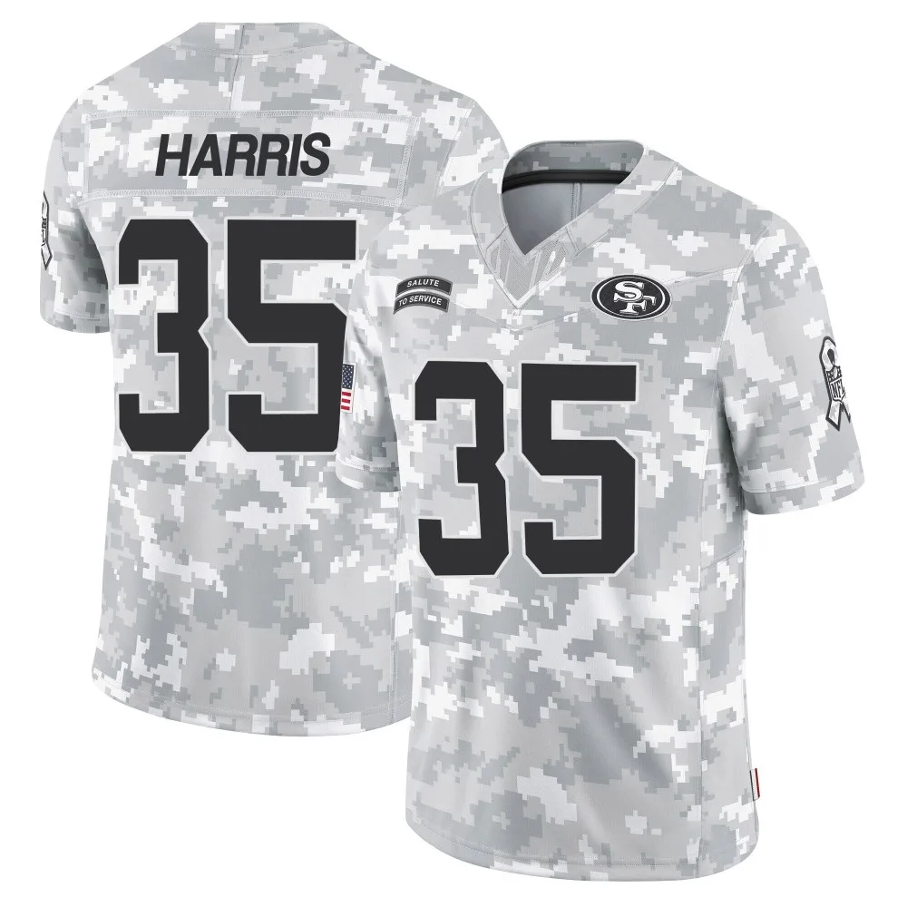 Men's San Francisco 49ers Erik Harris Nike 2024 Salute To Service Limited Arctic Camo Jersey Men's San Francisco 49ers Erik Harris Nike 2024 Salute To Service Limited Arctic Camo Jersey