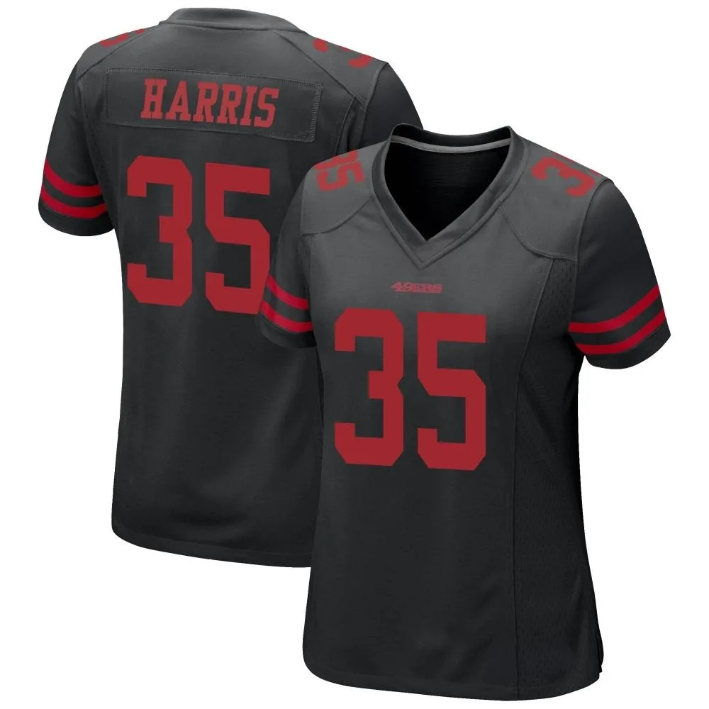 Women's San Francisco 49ers Erik Harris Nike Alternate Game Black Jersey Women's San Francisco 49ers Erik Harris Nike Alternate Game Black Jersey