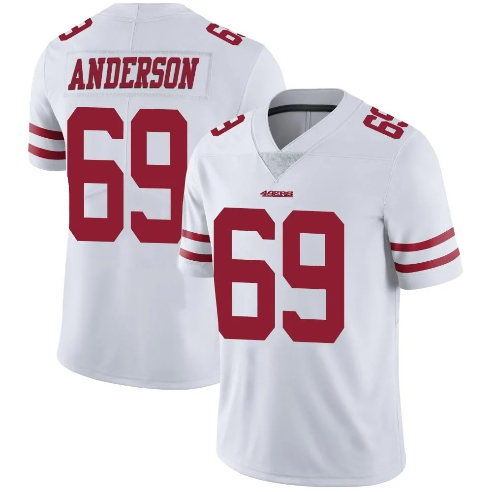 Men's San Francisco 49ers Evan Anderson Nike Vapor Untouchable Limited White Jersey Men's San Francisco 49ers Evan Anderson Nike Vapor Untouchable Limited White Jersey