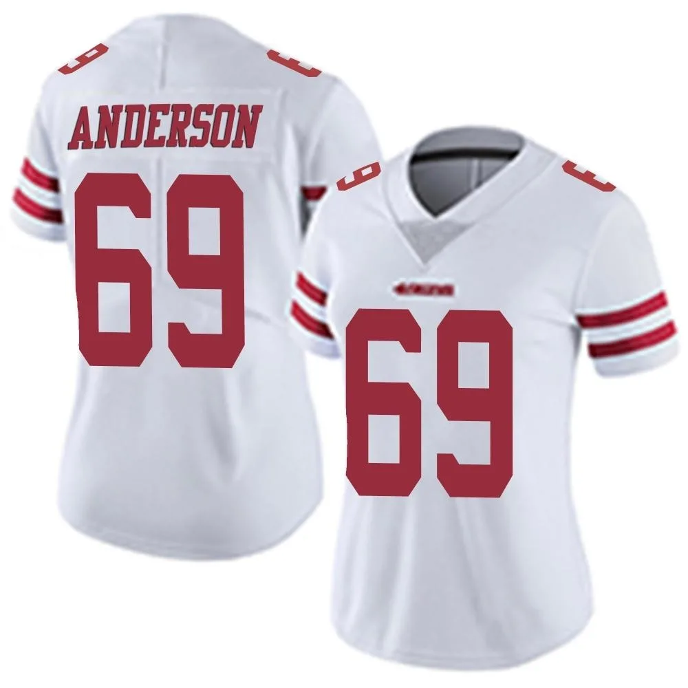 Women's San Francisco 49ers Evan Anderson Nike Vapor Untouchable Limited White Jersey Women's San Francisco 49ers Evan Anderson Nike Vapor Untouchable Limited White Jersey
