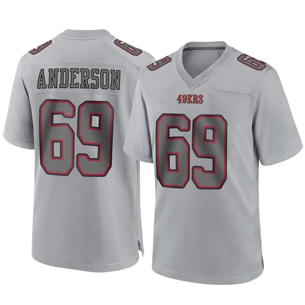Youth San Francisco 49ers Evan Anderson Nike Atmosphere Fashion Game Gray Jersey Youth San Francisco 49ers Evan Anderson Nike Atmosphere Fashion Game Gray Jersey