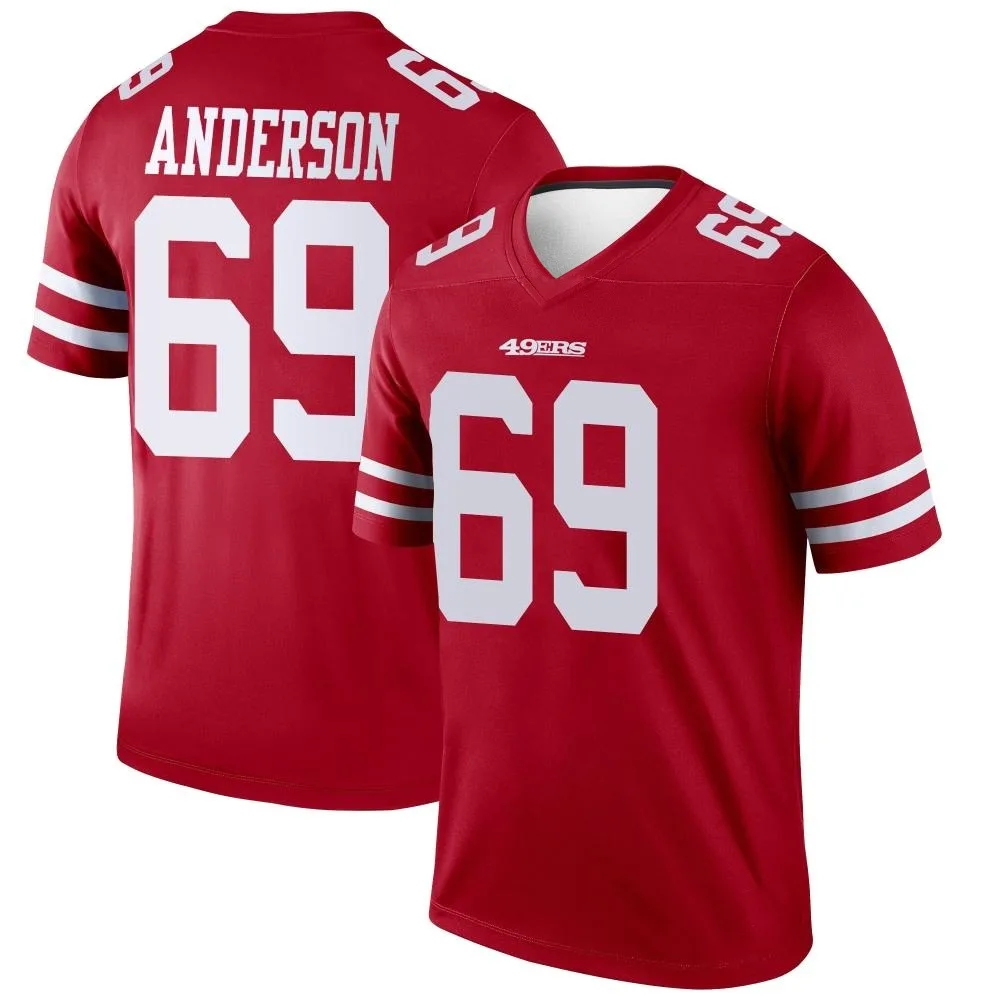 Youth San Francisco 49ers Evan Anderson Nike Legend Scarlet Jersey Youth San Francisco 49ers Evan Anderson Nike Legend Scarlet Jersey