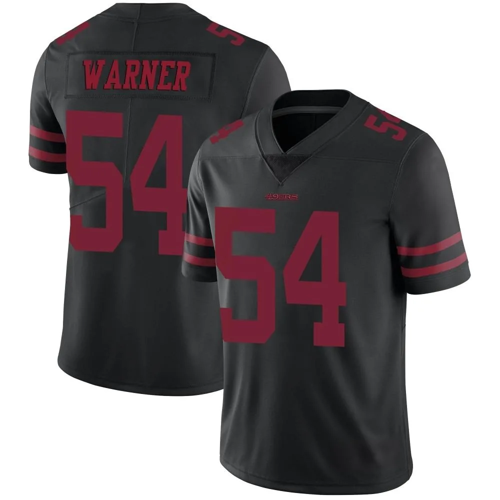 Men's San Francisco 49ers Fred Warner Nike Alternate Vapor Untouchable Limited Black Jersey Men's San Francisco 49ers Fred Warner Nike Alternate Vapor Untouchable Limited Black Jersey