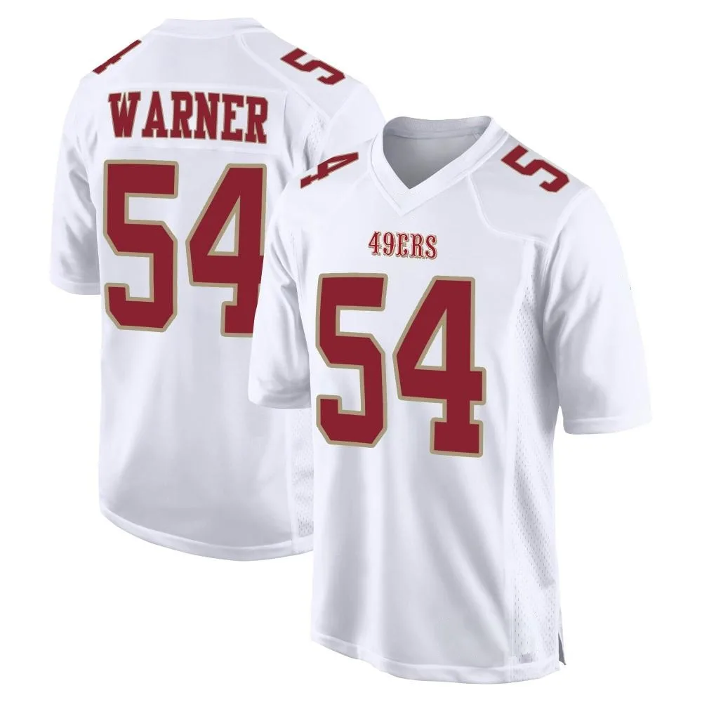 Men's San Francisco 49ers Fred Warner Nike Fashion Game White Jersey Men's San Francisco 49ers Fred Warner Nike Fashion Game White Jersey