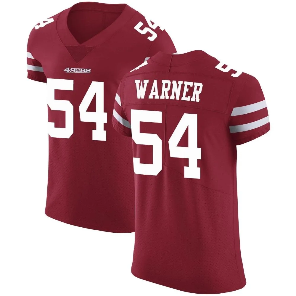 Men's San Francisco 49ers Fred Warner Nike Team Color Vapor Untouchable Elite Red Jersey Men's San Francisco 49ers Fred Warner Nike Team Color Vapor Untouchable Elite Red Jersey