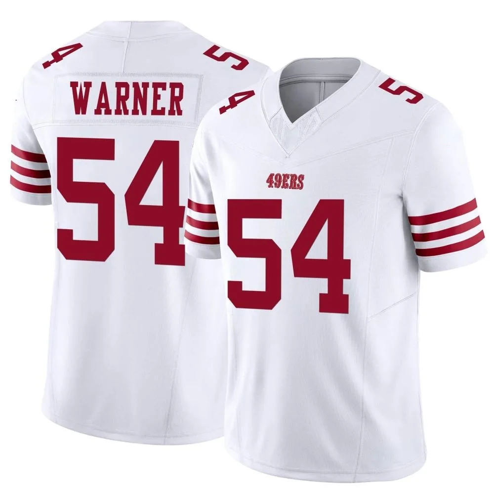 Men's San Francisco 49ers Fred Warner Nike Vapor F.U.S.E. Limited White Jersey Men's San Francisco 49ers Fred Warner Nike Vapor F.U.S.E. Limited White Jersey