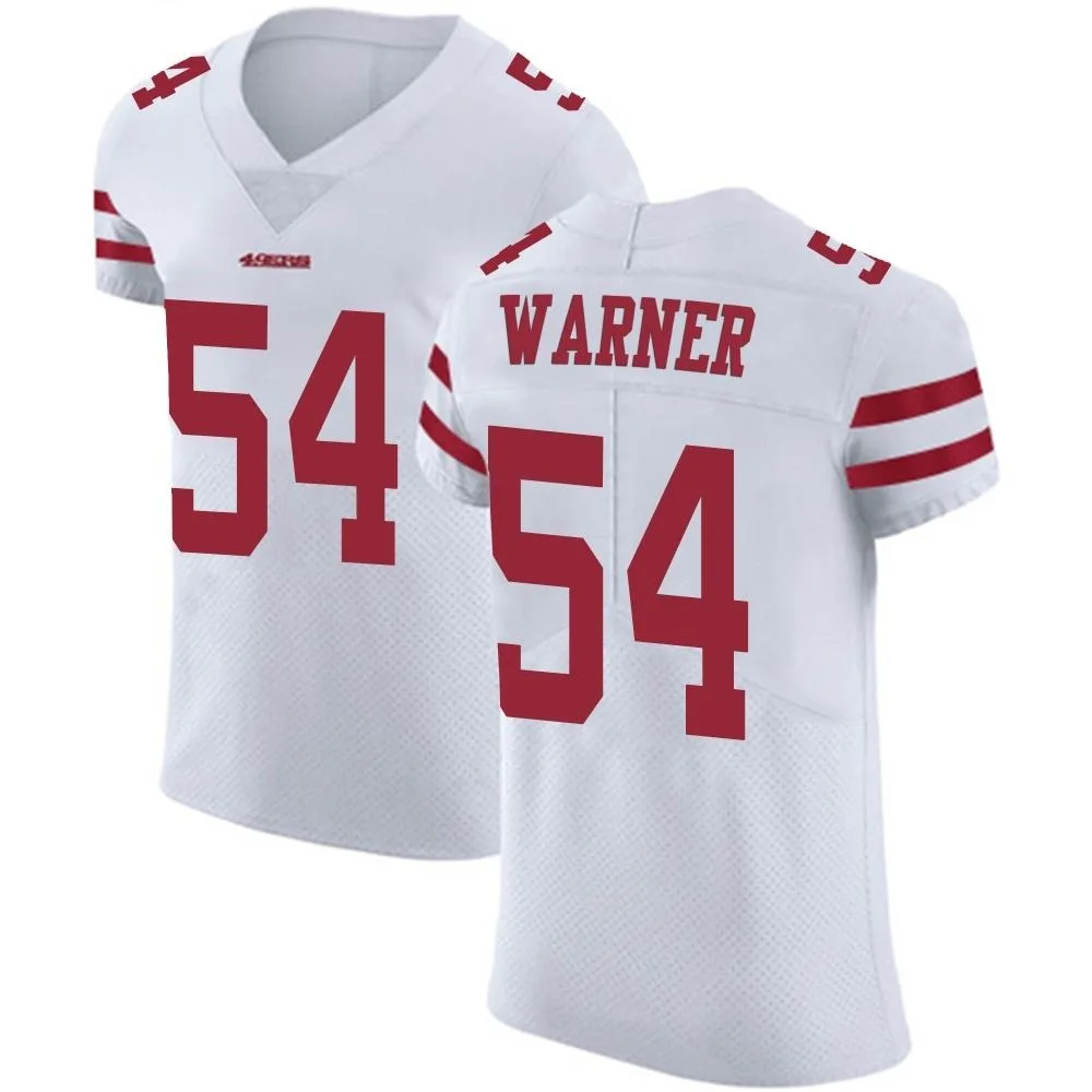Men's San Francisco 49ers Fred Warner Nike Vapor Untouchable Elite White Jersey Men's San Francisco 49ers Fred Warner Nike Vapor Untouchable Elite White Jersey