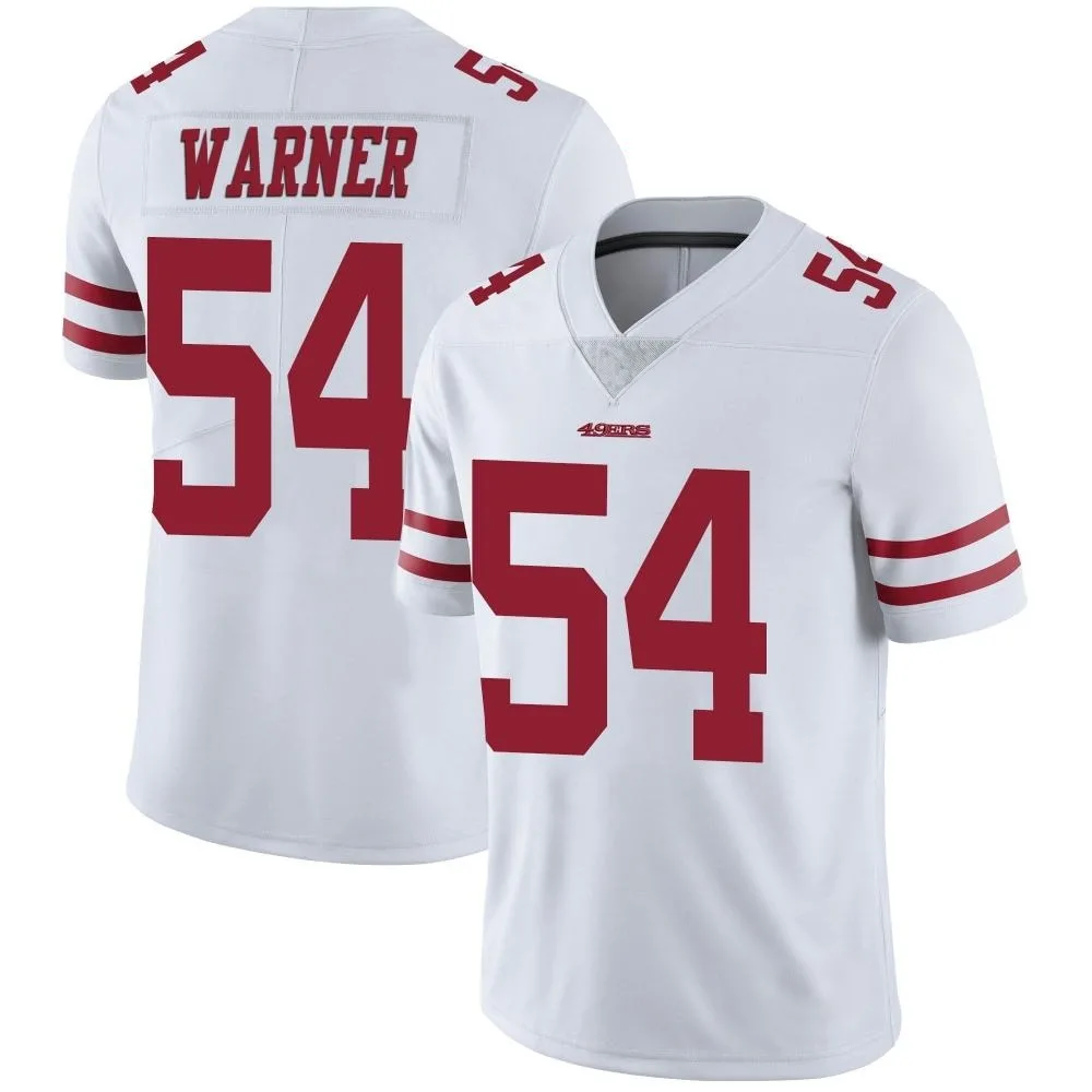 Men's San Francisco 49ers Fred Warner Nike Vapor Untouchable Limited White Jersey Men's San Francisco 49ers Fred Warner Nike Vapor Untouchable Limited White Jersey