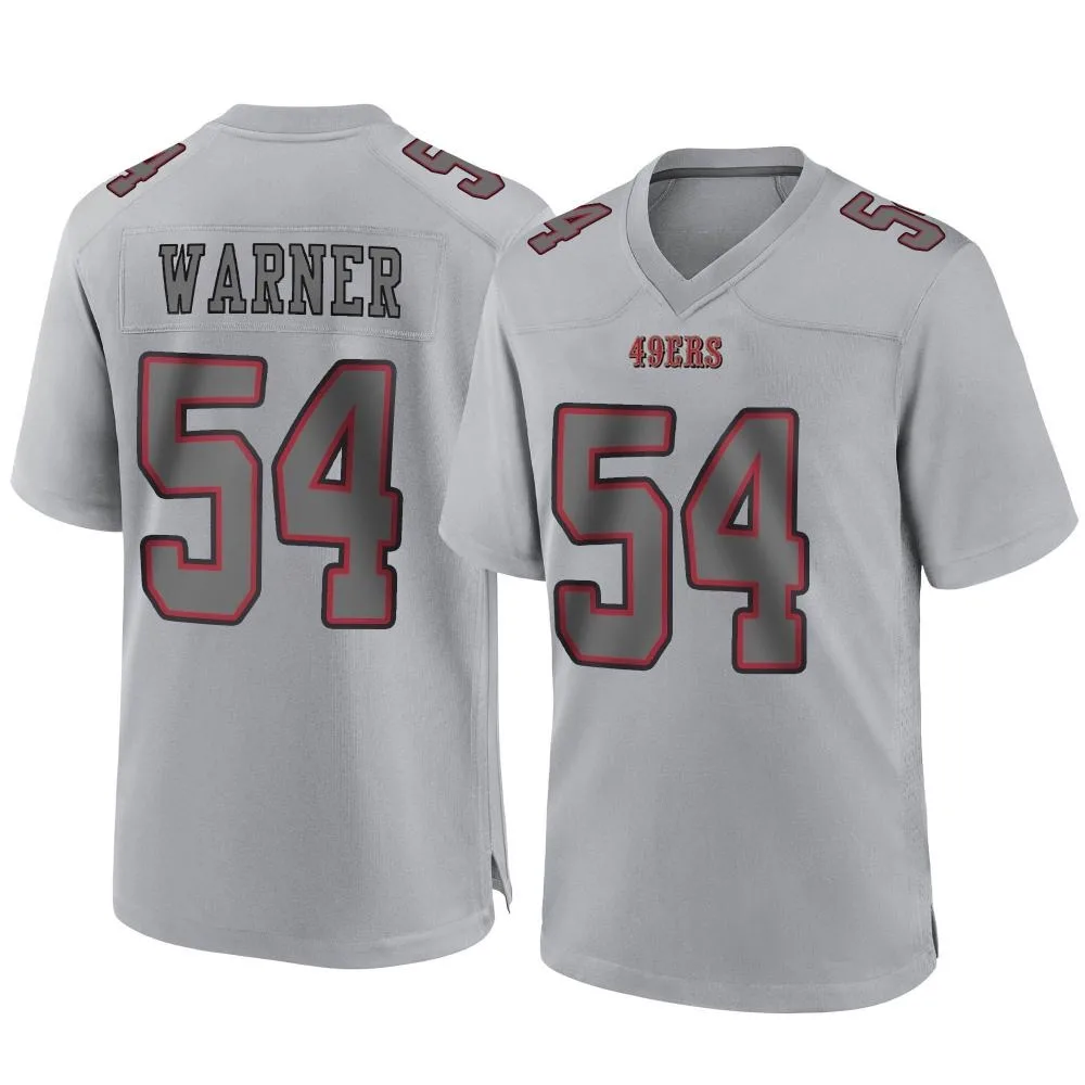 Youth San Francisco 49ers Fred Warner Nike Atmosphere Fashion Game Gray Jersey Youth San Francisco 49ers Fred Warner Nike Atmosphere Fashion Game Gray Jersey